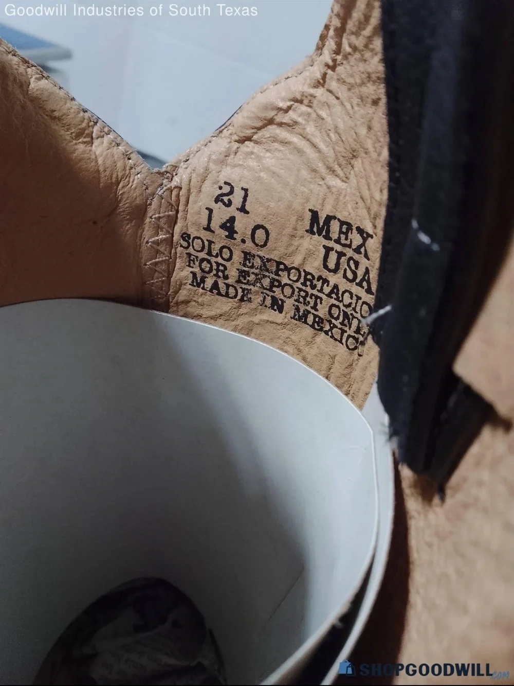 Kids Black Western Cowboy Boots with Brown Sole